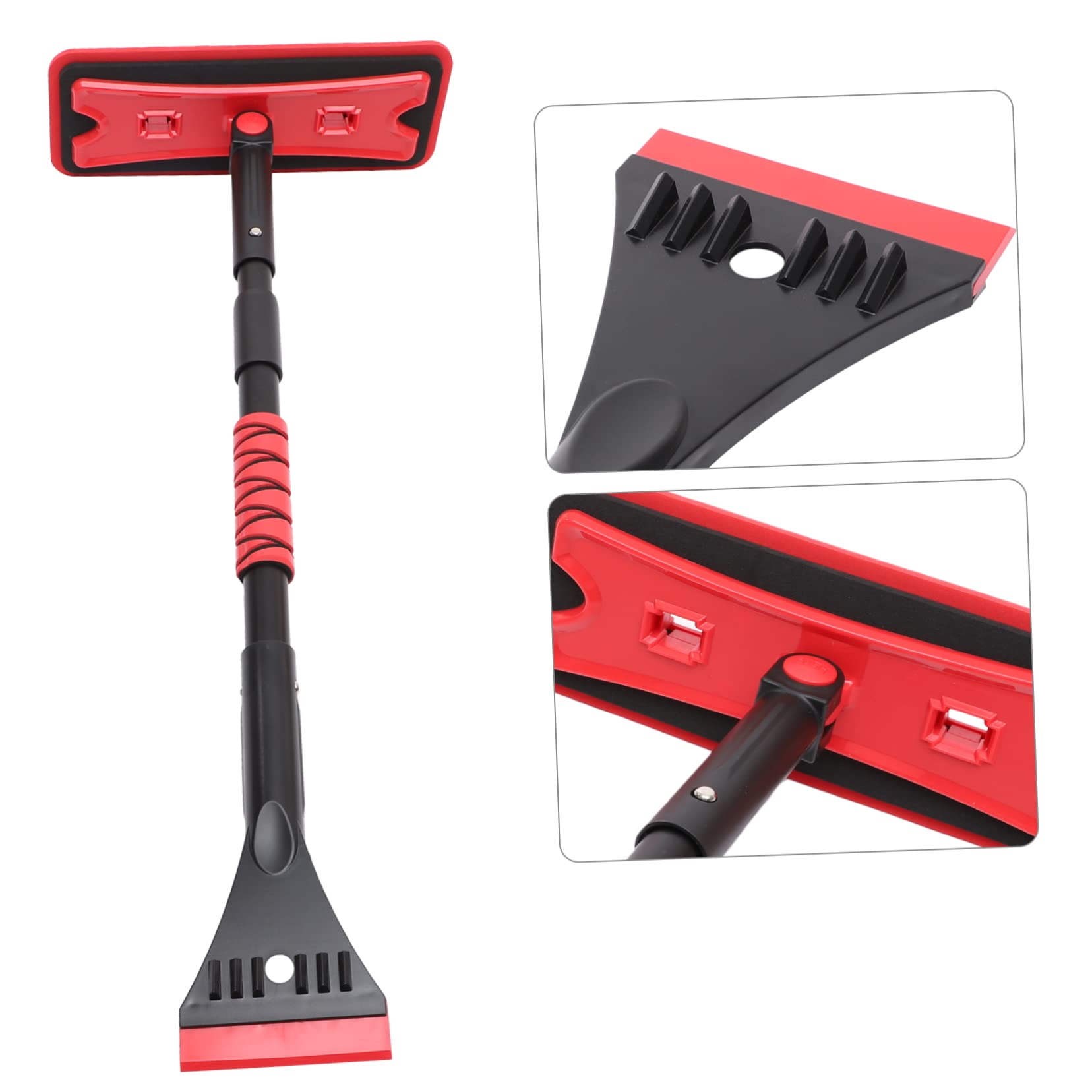 SUPVOX Pala de Nieve Extensible para Coche Raspador de Hielo para Parabrisas Cepillo de Nieve de Eva Herramienta de Limpieza para Invierno Uso Carretera o Patio