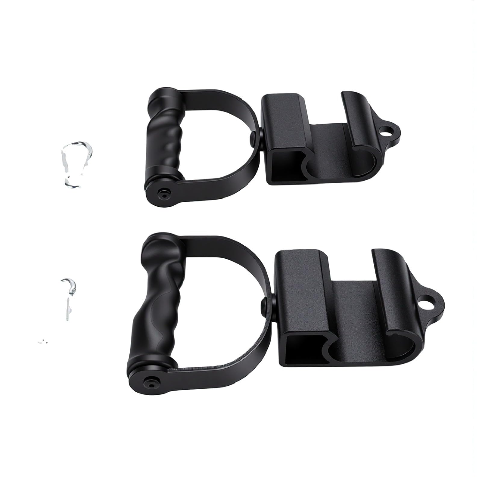 Luocute 2 Manijas Giratorias para Dominadas, Agarre Ergonómico de Aluminio de Primera Calidad con Rotación de 360 ​​grados y ABS Antideslizante, para Entrenamiento de Fuerza con Barra y