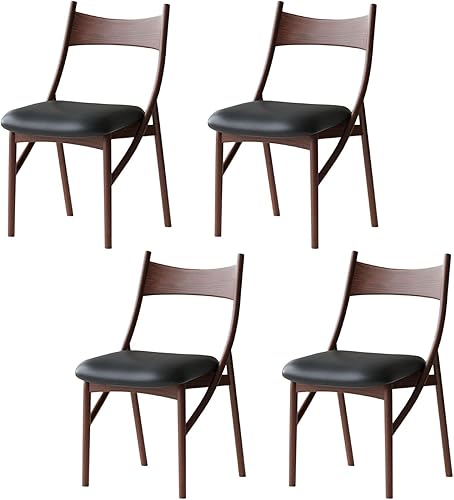 Miniatura 19 de Sillas de comedor de madera, sillas de comedor, silla de cocina, silla lateral de cocina con respaldo alto con paquete suave para salas de estar,