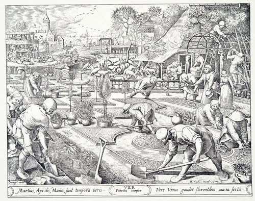 Pieter Bruegel l'Ancien Art Poster - Affiche Murale Printemps 60x90cm