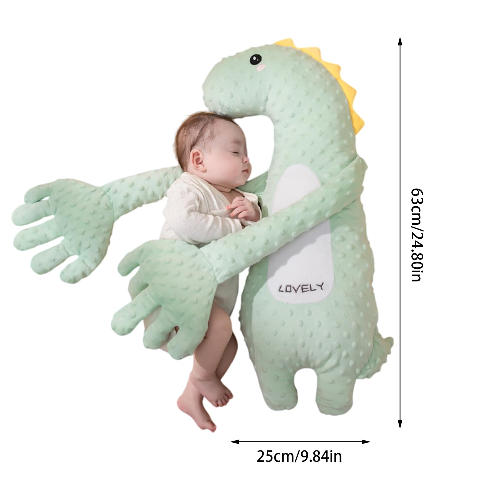 Buddy - Cuscino per dormire per bambini, palmo lenitivo del bambino, peluche elettrico per sonno, saoths, con mano di paccetto, controllo remoto, velocità regolabile per bambini, intelligente