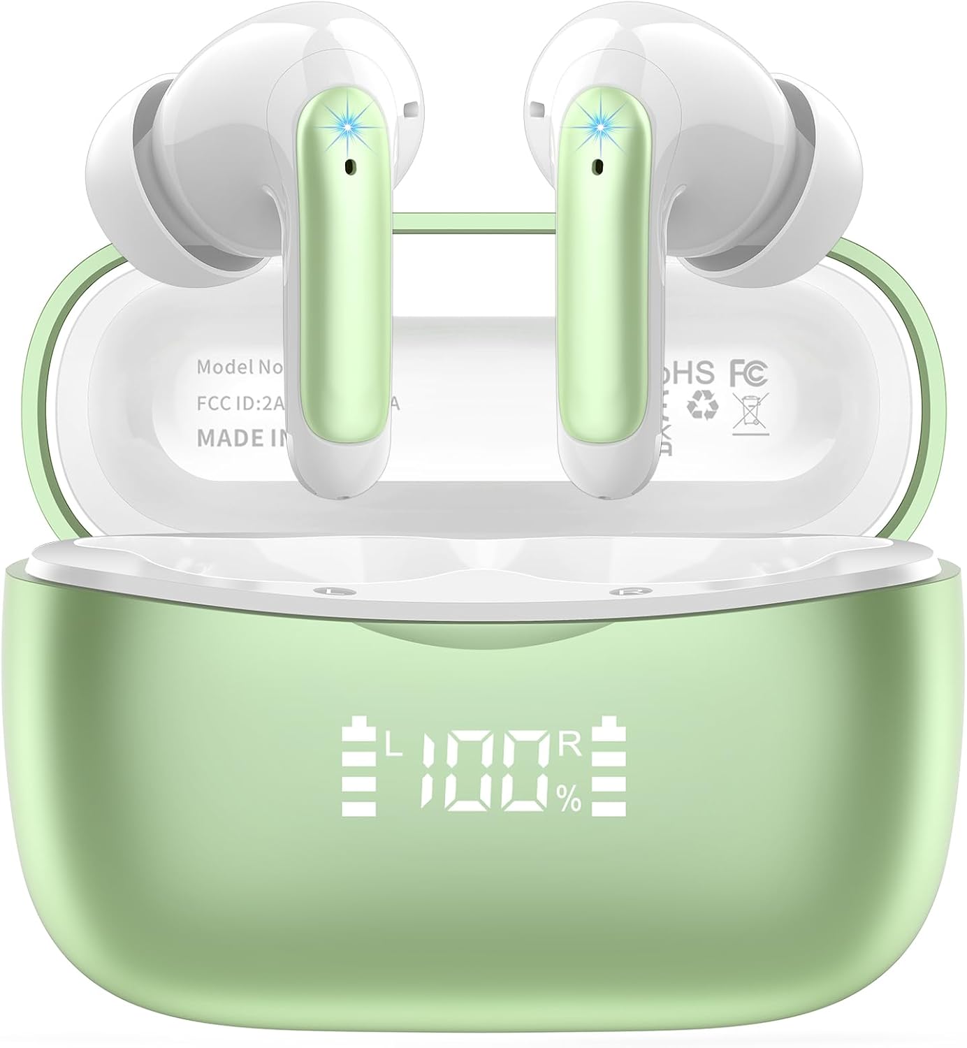 Wireless Earbuds, 2024 Bluetooth 5.3 Headphones Stereo Deep Bass, 56H Playtime with LED Display, IP7 Waterproof in Ear Earbuds, Noise Cancelling Mic Ear Buds, for laptops/tablets/mobile phones/sports Wireless Earbuds, 2024 Bluetooth 5.3 Headphones Stereo Deep Bass, 56H Playtime with LED Display, IP7 Waterproof in Ear Earbuds, Noise Cancelling Mic Ear Buds, for laptops/tablets/mobile phones/sports