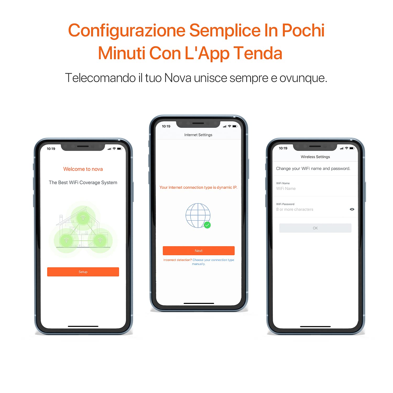 Tenda Nova MW5 Wi-Fi Mesh, Router Dual-band AC1200, Unità Aggiuntiva per Sistema WiFi Mesh per Tutta la Casa, Compatibile con Tutte le Serie Nova, Porte Gigabit WAN/LAN, Supporto MU-MIMO, Rete Ospite