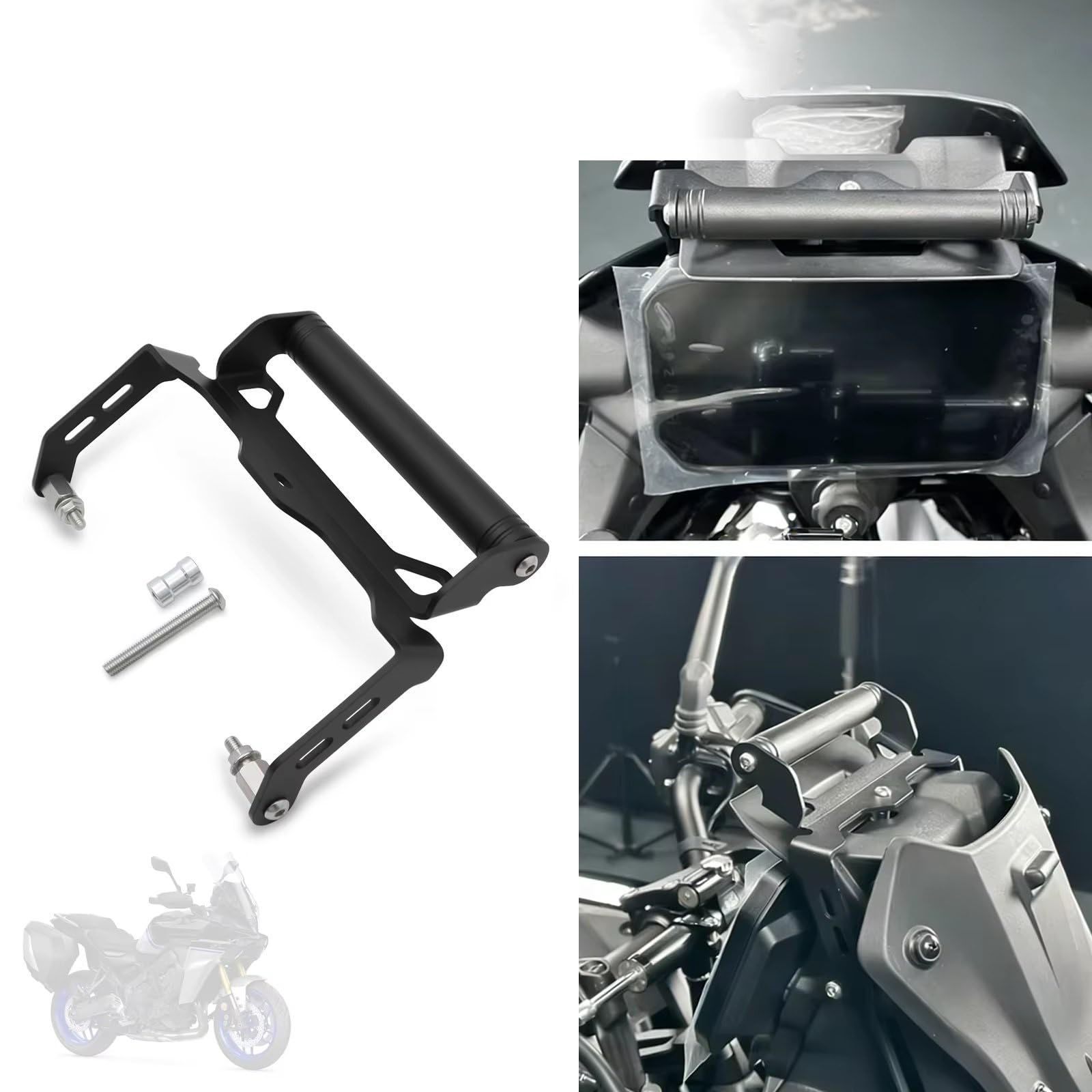 Manubrio Staffa Supporto Navigatore GPS Navigazione Moto Staffa Per Yamaha Per Tracer 9GT Y-AMT | Supporto navigazione moto Supporto GPS telefono Supporto telefono cellulare Supporto navigazione