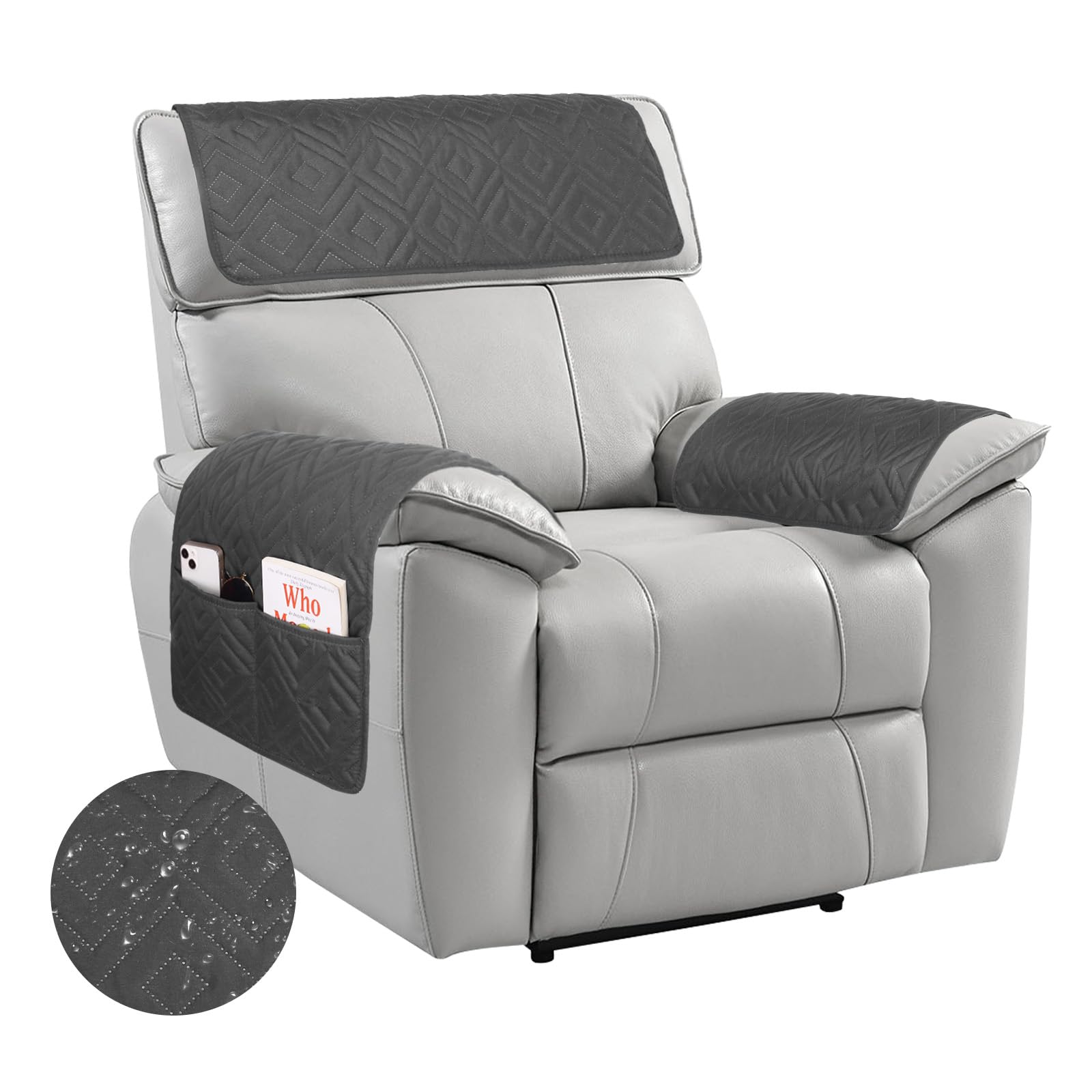 Protector de muebles para sofá reclinable que evita manchas de mascotas y desgaste diario
