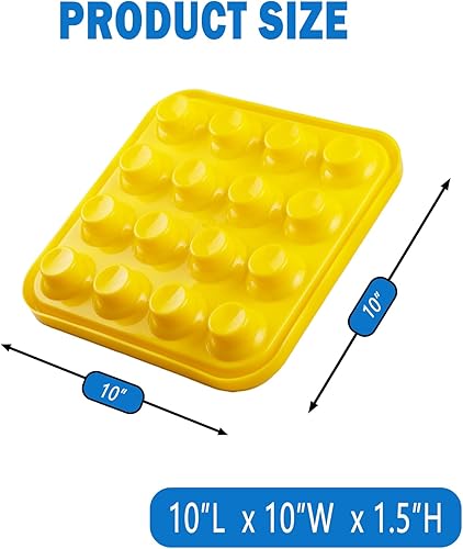 Miniatura 7 de Bandeja de bola de billar estándar para 16 bolas, bandeja de transporte de bolas de plástico negro de 2 14 pulgadas para mesa de billar