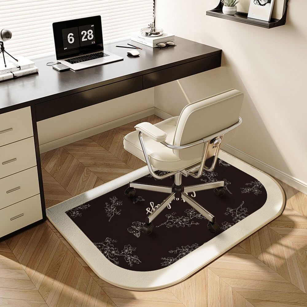 Thickened Modern Gaming Chair Cushion To Protect Carpets And Wooden Floors(Butterfly,90x120cm)