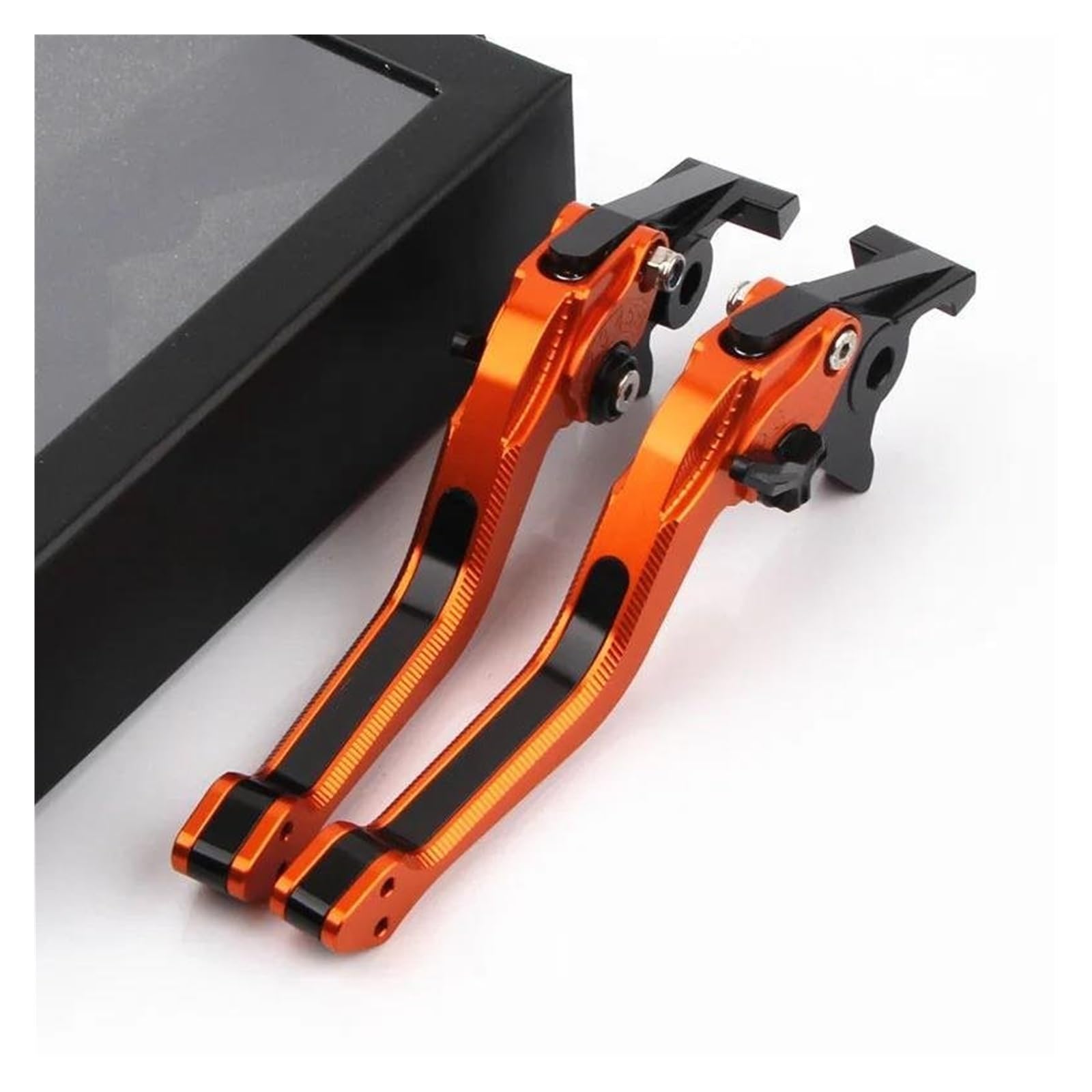 YAXFBRHGC for CB400 SF CB400SF VTEC 1992-1998 Motorcycle 3D Brake Clutch Lever Aluminum CNC Adjustable Motorbike(Orange)