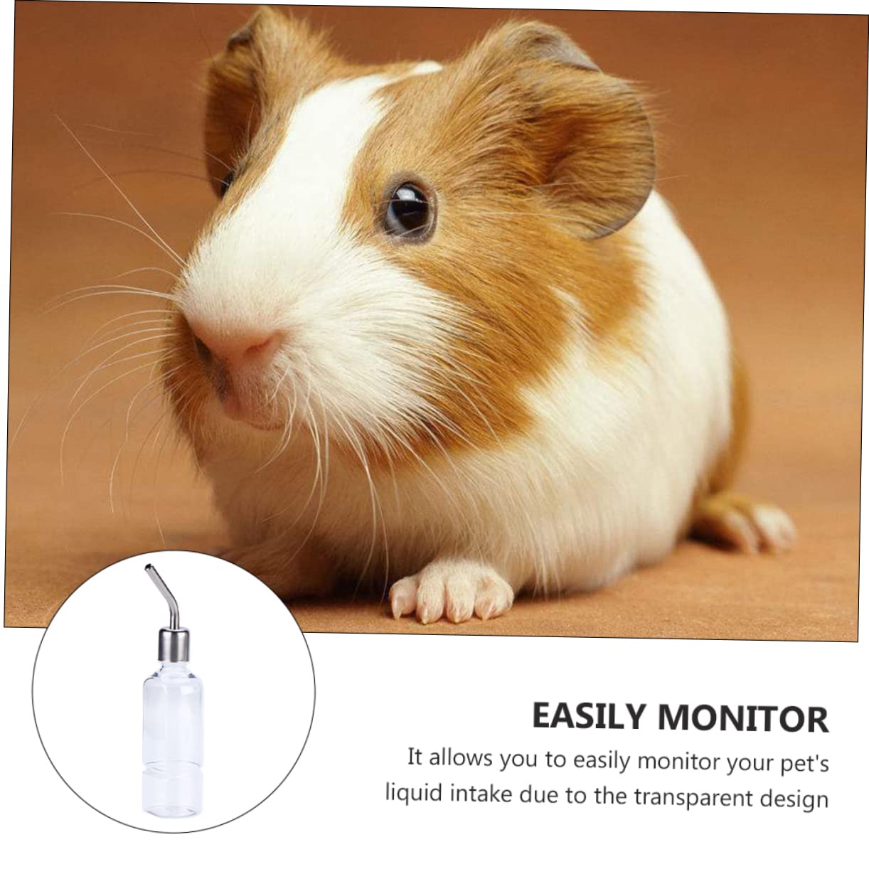Angoily 6pezzi Dispenser Per Criceti e Porcellini Da Bottiglie Sospese Design Trasparente Per Monitorare Assunzione Di Liquidi Facile Da Installare Su Gabbie Per Piccoli Animali Antileak e