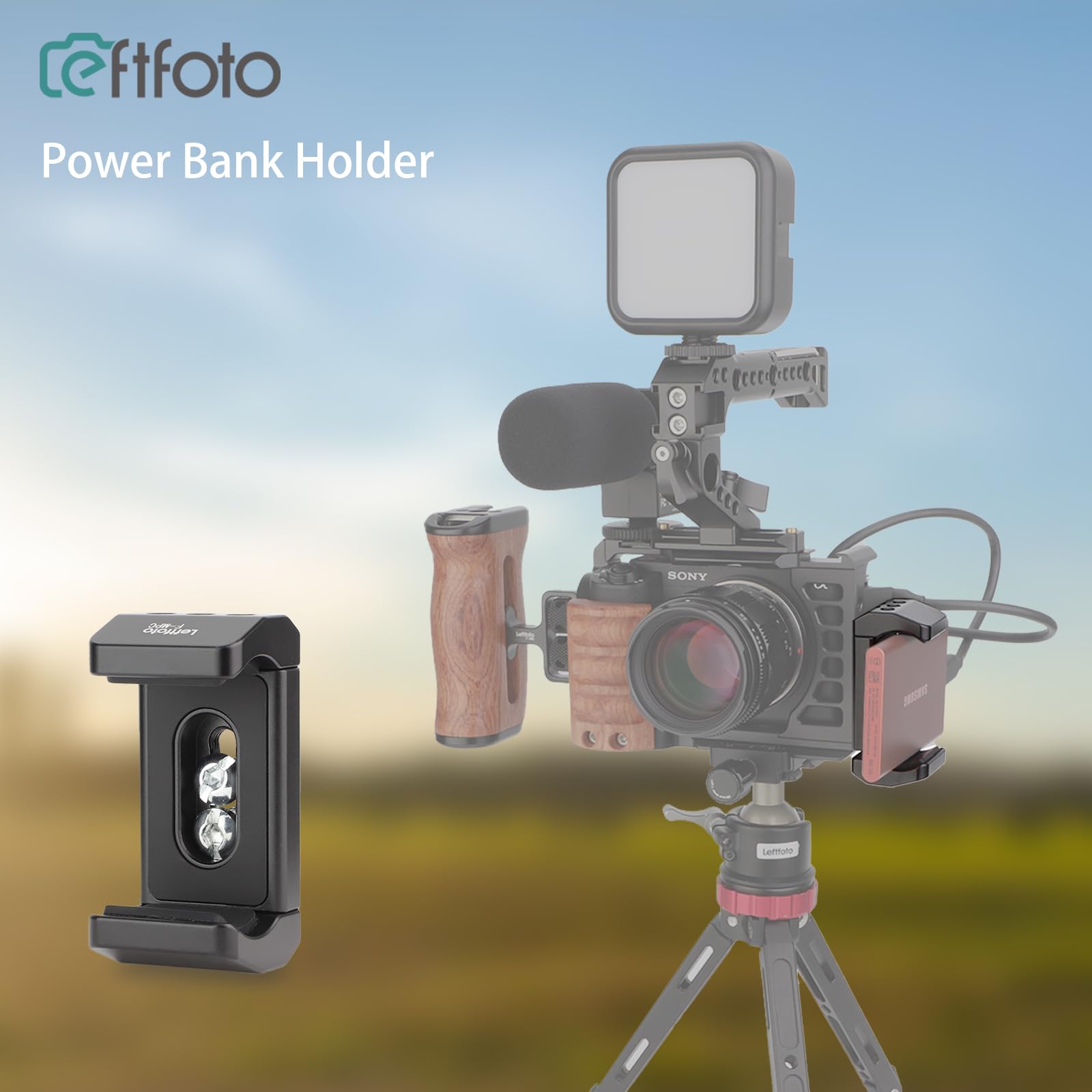 Supporto per fotocamera sportiva con morsetto flessibile per Go-pro supporto per telecamera da record da moto