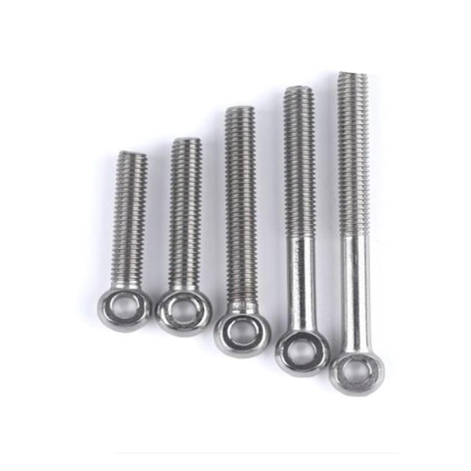 1-5pcs M5 M6 M8 M10 M12 Stainless Steel Lock up Link Bolt Eye Slip Hole Screw (Size : 50mm, Color : M10 2PCS)