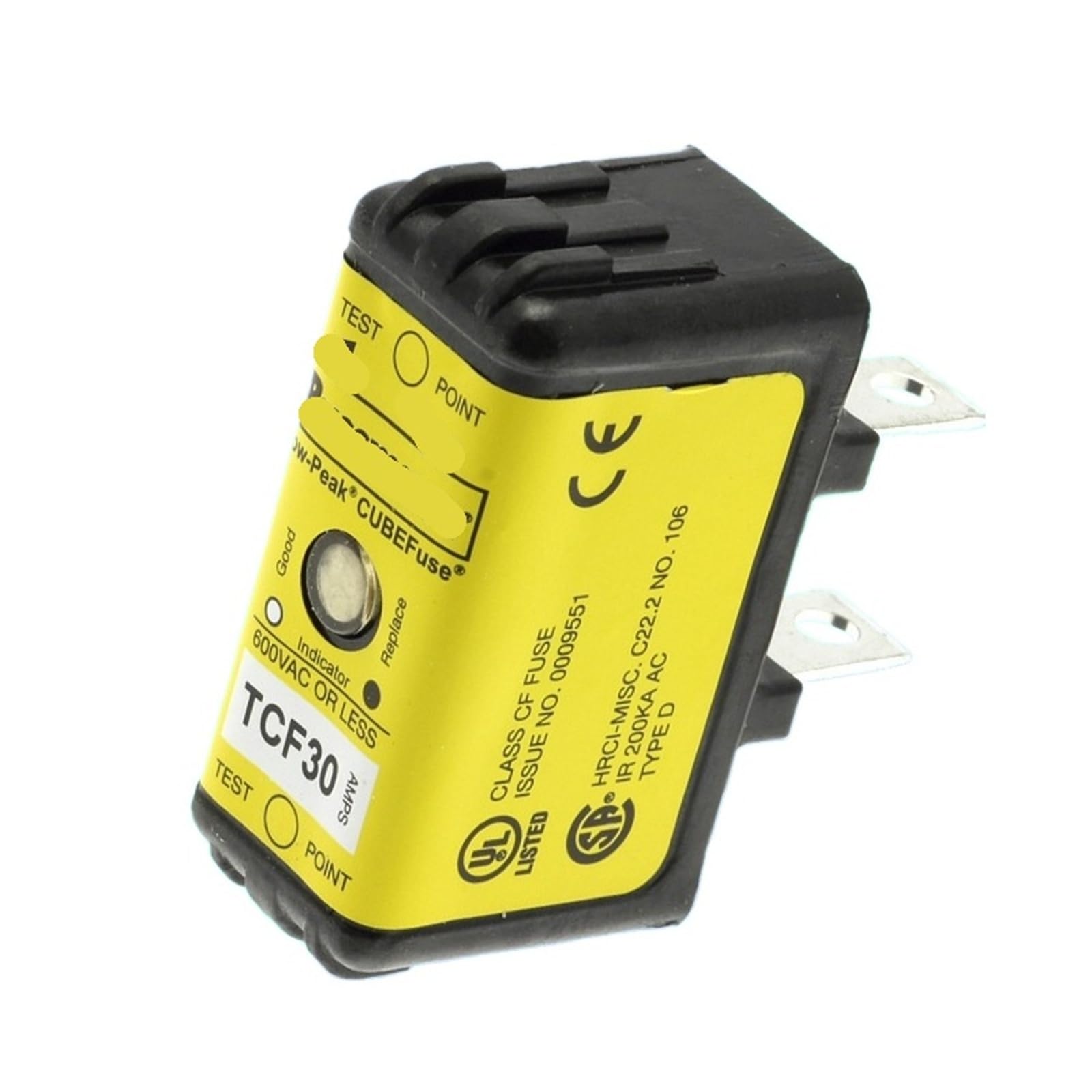 QRUYHBAJU Fuse TCF30-30RN 30A 600V Time Delay Fuse Class CF