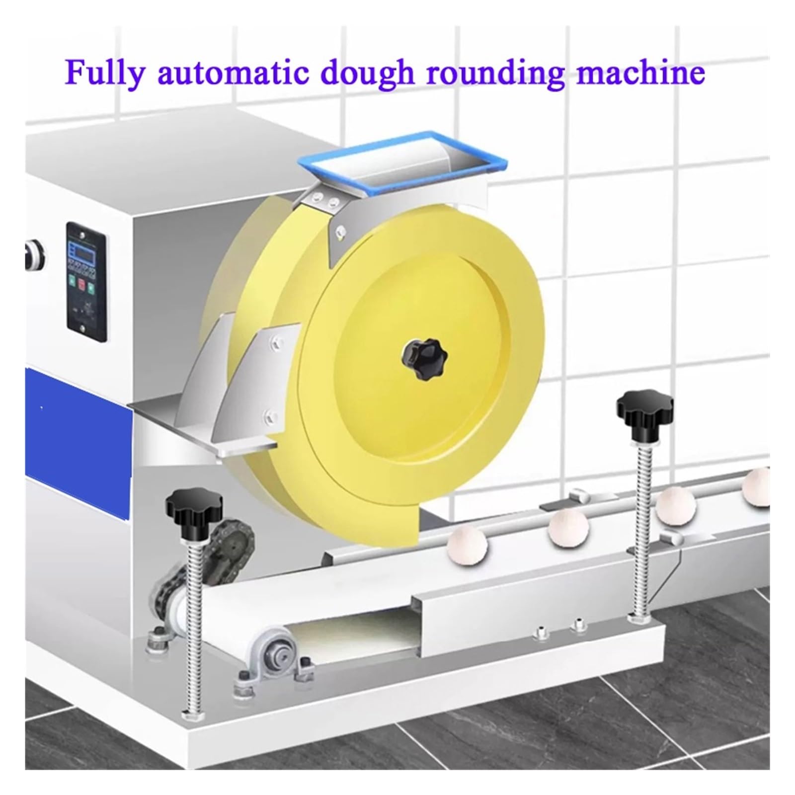 Macchina For La Produzione Di Palline Di Pasta Rotonde Di Piccole Dimensioni, Divisore Di Pasta Arrotondatore Regolabile, Macchina For La Produzione Di Palline Di Pane Da Forno