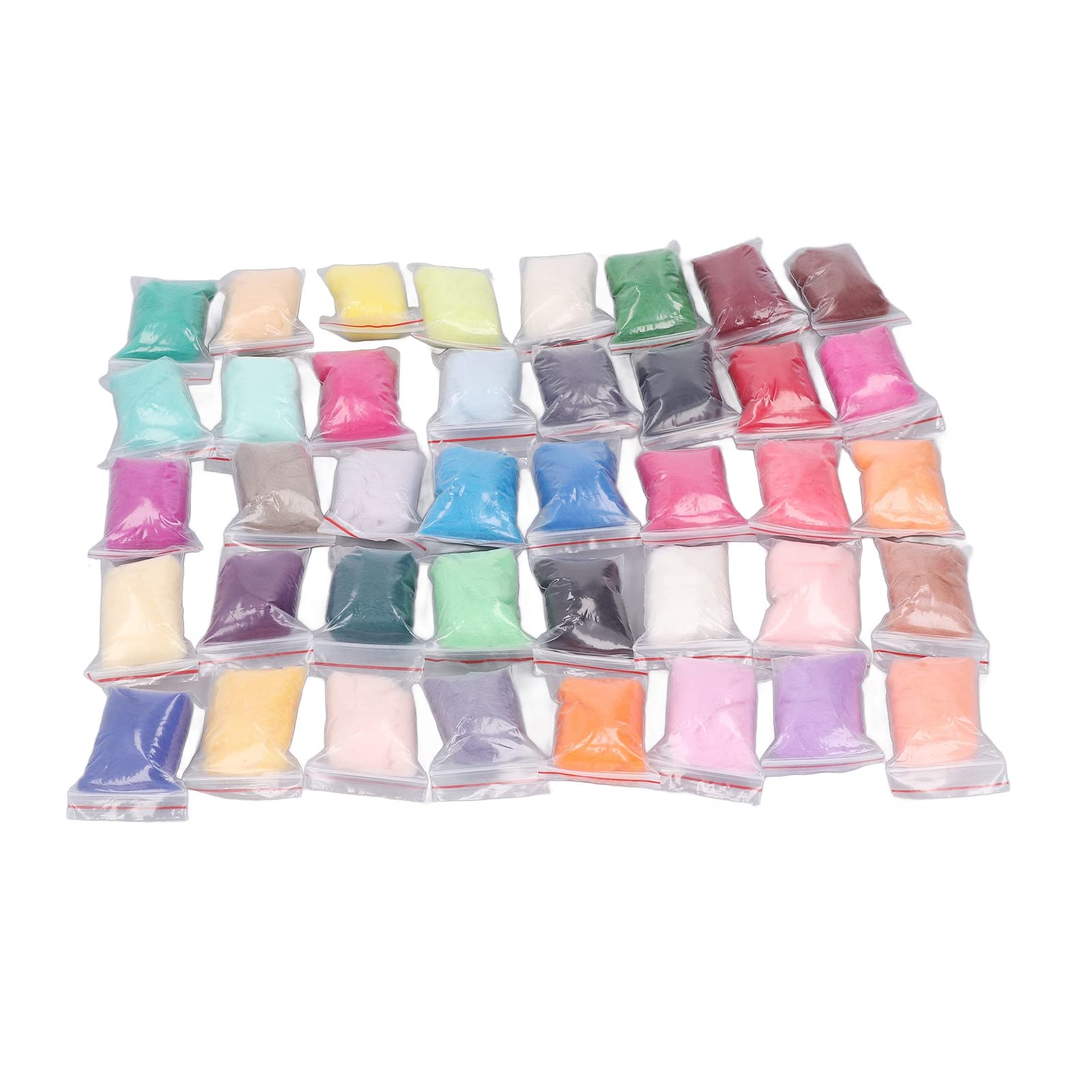 Jeanoko Kit de Fieltro de Aguja de Lana, Juego Suave y Colorido para Manualidades DIY, Adecuado para la Mayoría de los Escenarios