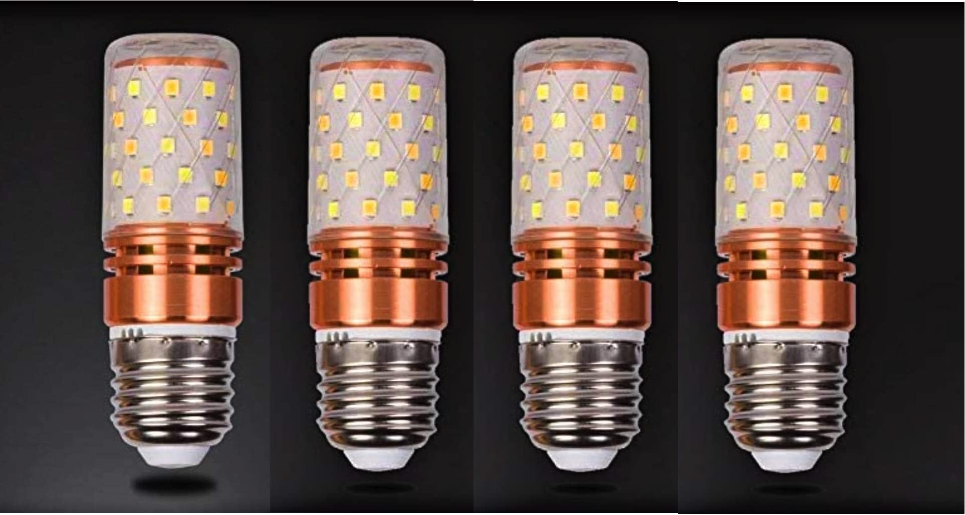 Groeien Tricolor Corn Led Light - 12W Filament Bulb With 420 Lumen (Warm White, Cool White And Natural White) - Pack Of 4([E27 )