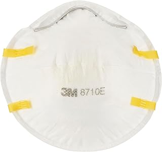 3M 8710EC3, Atemschutz-Maske FFP1, Partikelmaske für Handschleifarbeiten, individuell anpassbarer Nasenbügel, EN-Sicherheit zertifiziert, 3 Stück