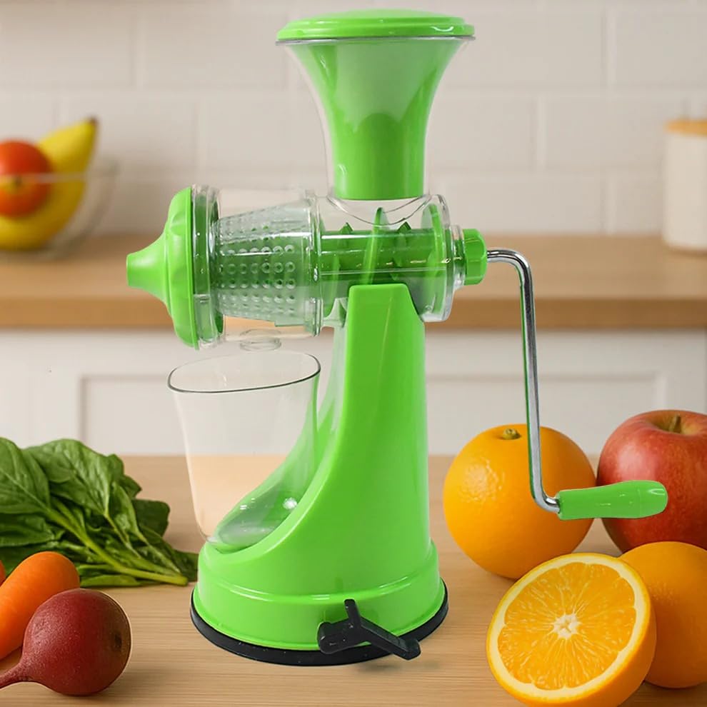 Image of SUPERMOM Vegetable Juicer Machine for Home 1 Pc - Manual Hand Press Fruit & Vegetable Juicer, Portable Non-Electric Juice Extractor, Durable & Easy to Use Juicer for Healthy Fresh Juices at Home