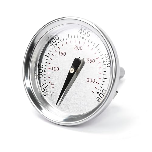 Miniatura 10 de Hisencn Medidor de temperatura de parrilla de 3 pulgadas para Dyna Glo, Cuisinart, Master Forge, patio trasero, termómetro universal para parrilla