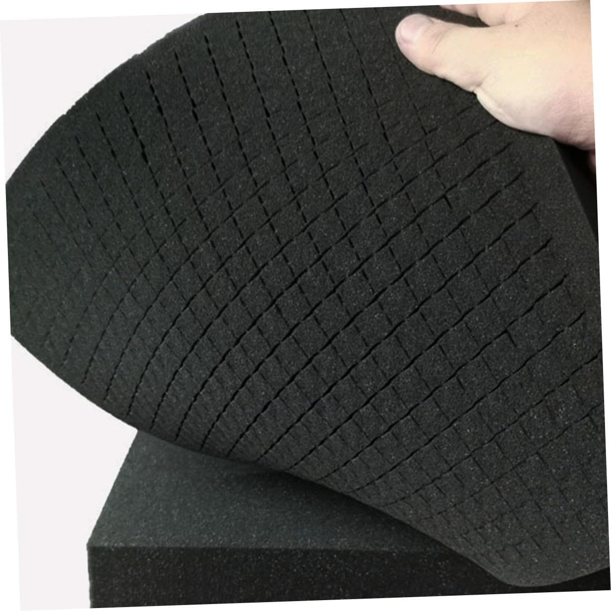 MAGICLULU 2pcs Black Non-slip Foam Sheets 405x305x50mm Tool Box Foam Inserts Packaging Cushioning Pads for Shipping and Camera Storage
