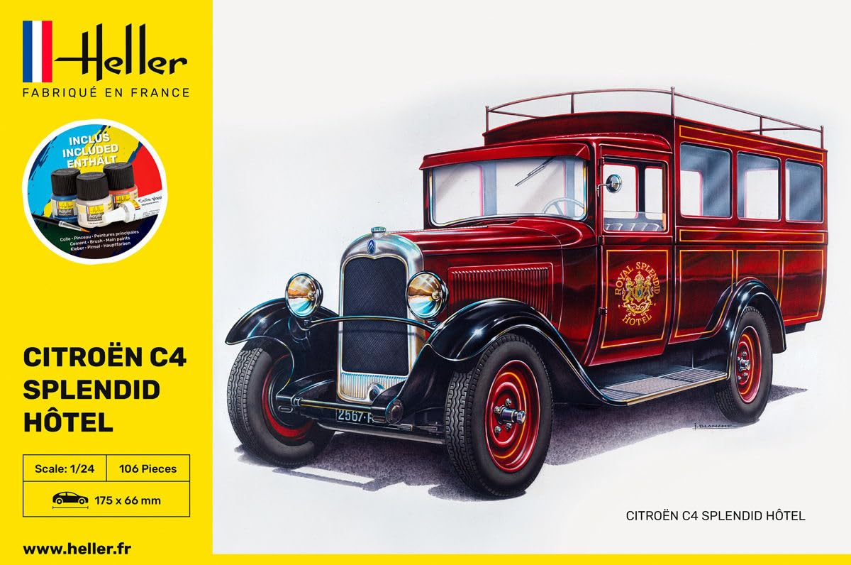 Heller 56713 Car Model Kit for Citroen C4 Splendid Hotel 1:24, Various - Image 3