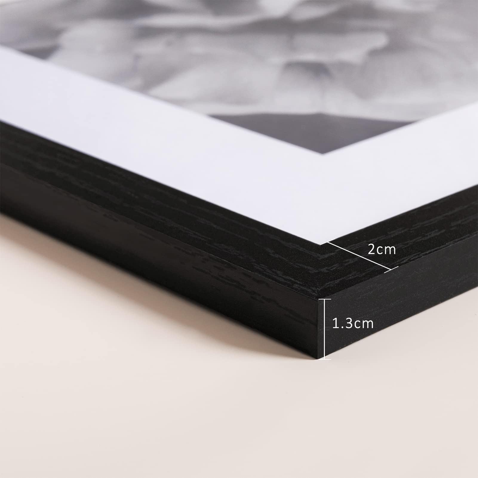 HBselect 9 Pack Bilderrahmen 30x30 Quadratisch Fotorahmen, Schwarz Rahmen 30x30cm, Holzrahmen Picture Frame für Fotos, Bilder, Poster