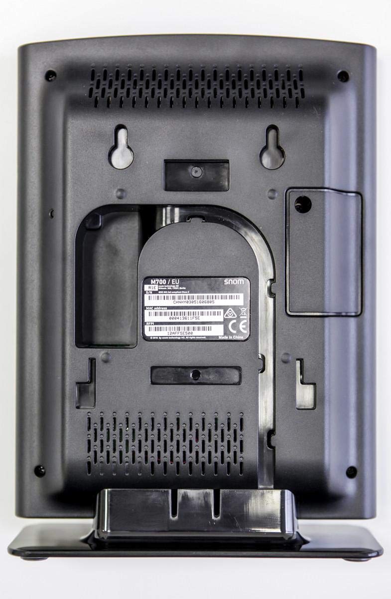 SNOM M700 IP-DECT Stazione Base Multicella (Fino a 254 Stazioni Base, fino a 1000 Ricevitori, Fino a 8 Chiamate Parallele per Stazione Base, PoE), Nero, 00003928