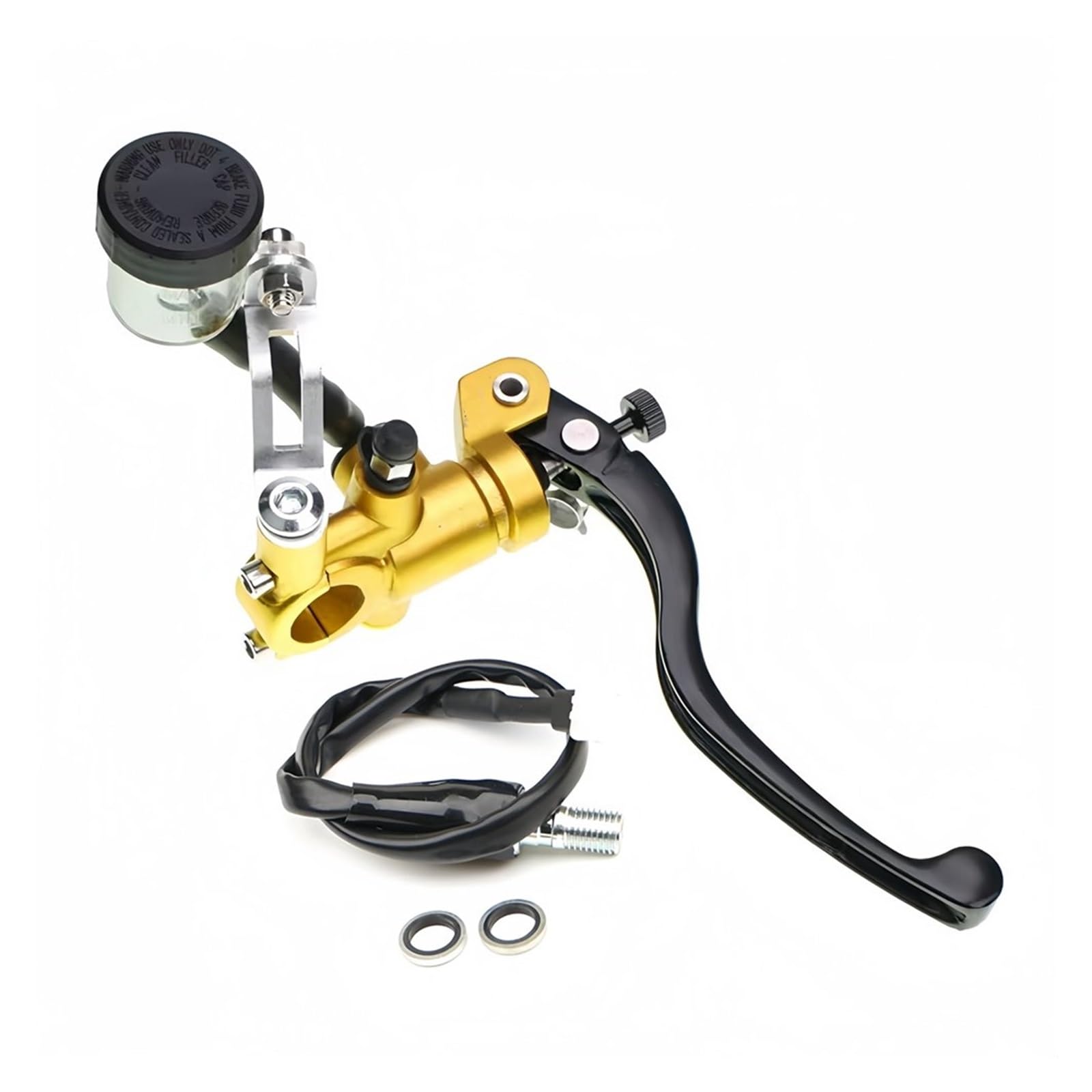 Iukmr G Right Motorcycle Clutch Brake Lever 22Mm Universal Motorcycle Radial Installation Hydraulic Brake Master Cylinder(G Right)