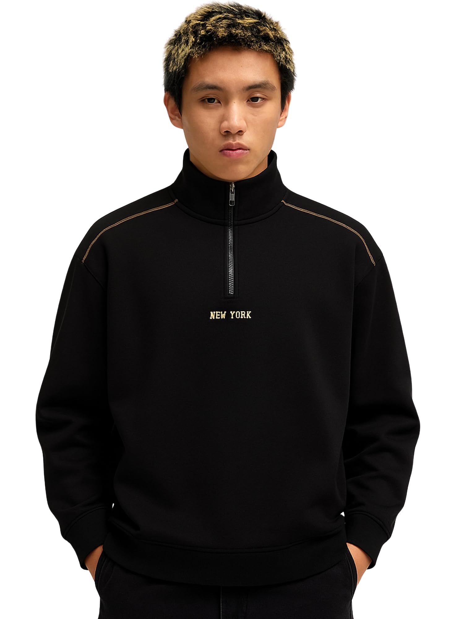 maniac || Mens || Embroidery || Full Sleeve || Fleece || High Neck || Sweatshirt-picture-30