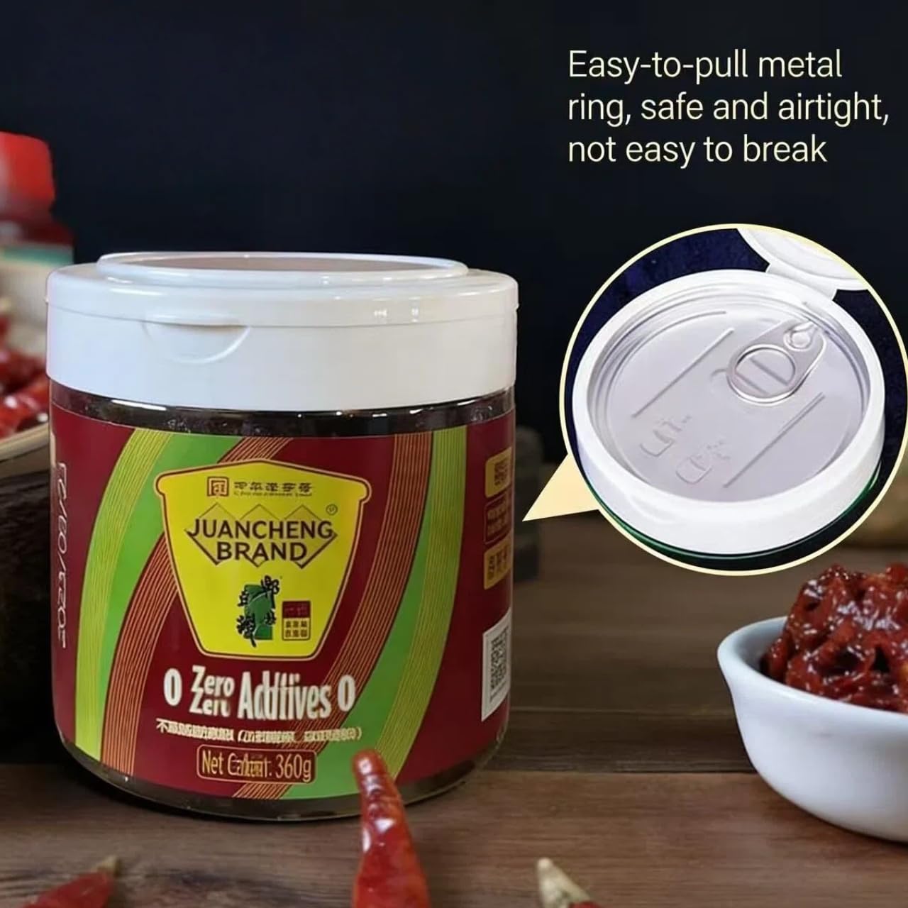 Chinesische Doubanjiang Fermentierte Bohnenpaste - 360g (1 Glas) - Sichuan Style Spicy Broad Bean Sauce für Rührbraten, Schmorgerichte & Hot Pot
