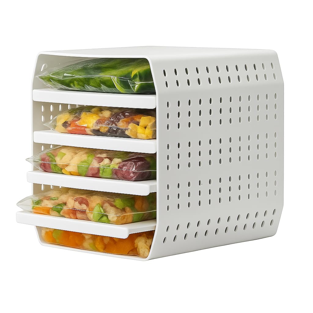 Freezer Cube Tier Zip Lock Freezer Bag Storage System (Pack of 5)