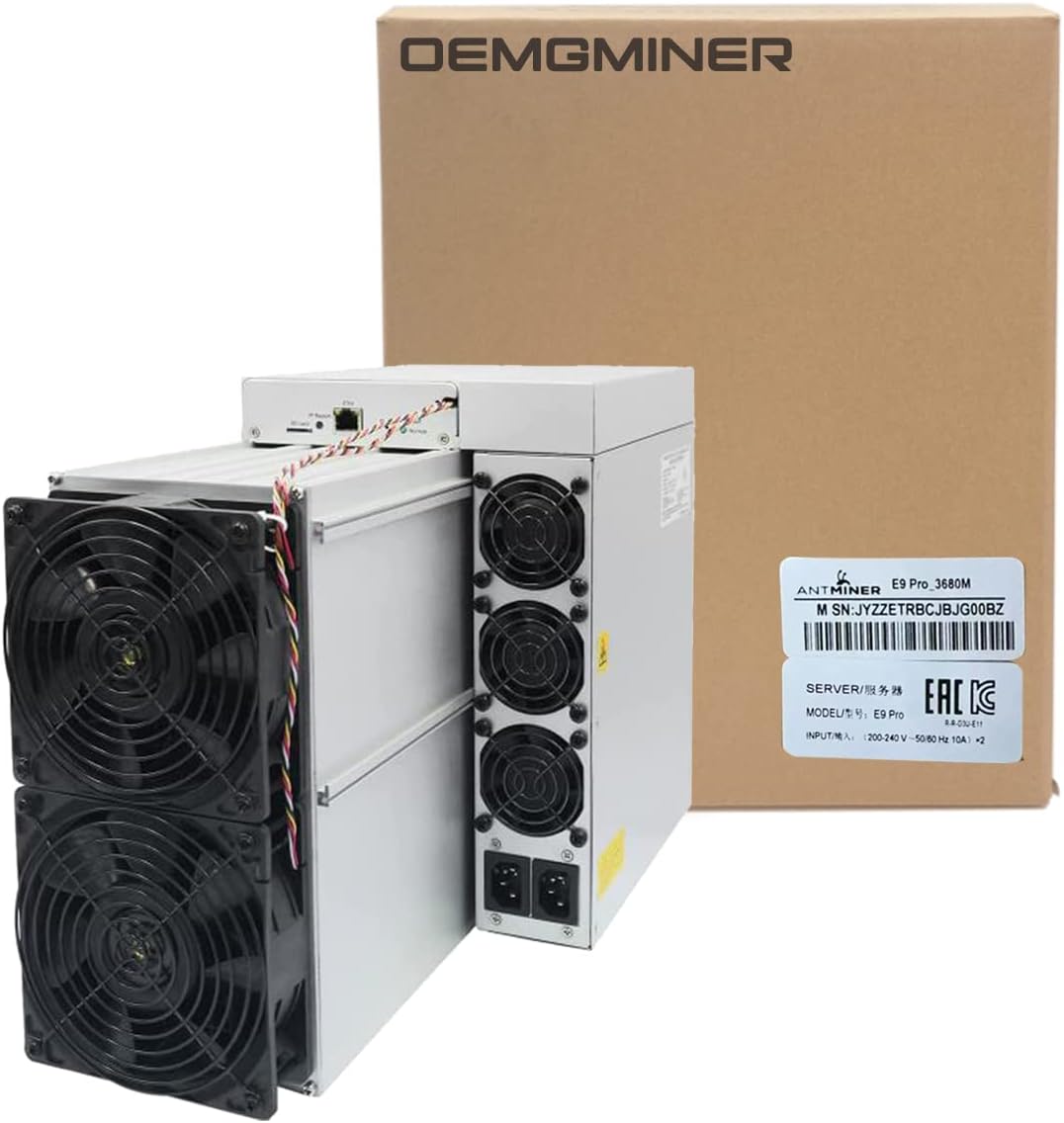Sense Miner Bitmain Antminer E9 Pro ETC Ethash Miner Hashrate 3680M Power 2200W 0.6J/M with PSU