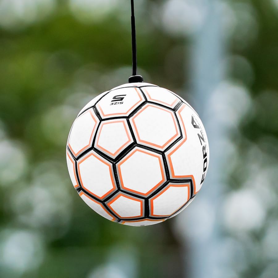 FORZA Pro Heading Soccer Goalkeeper Training System – Adjustable Header Practice Equipment for All Ages – Heavy-Duty Steel Frame with 2 Soccer Balls Included