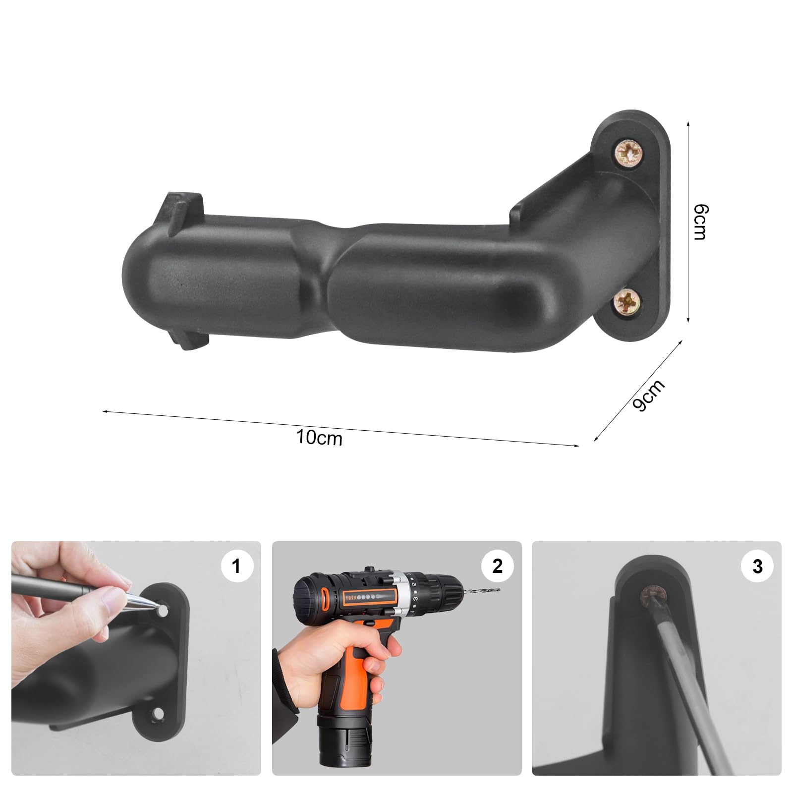 Buwico Vacuum Wall Mount for Shark IX141 IZ362H IZ363HT IZ682H HZ2002 Pet Cordless Stick Vacuum, Wall Mount Vacuum Holder Compatible with Dyson V10 V11 V12 V15