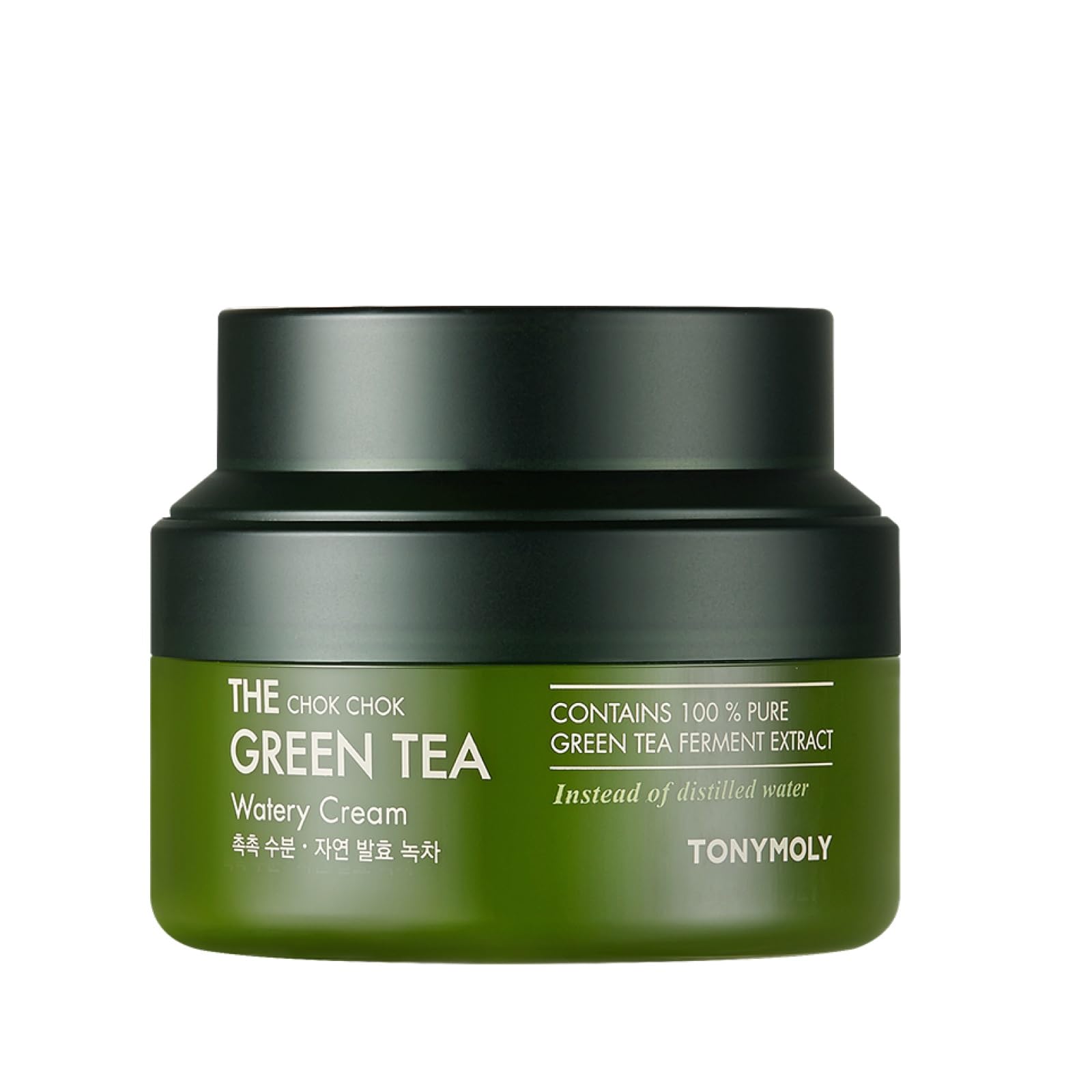 The Chok Chok Green Tea Watery Cream - Hypoallergenic, Hydrating & Lightweight Facial Cream with Green Tea, K-Beauty Skincare, 60ml
