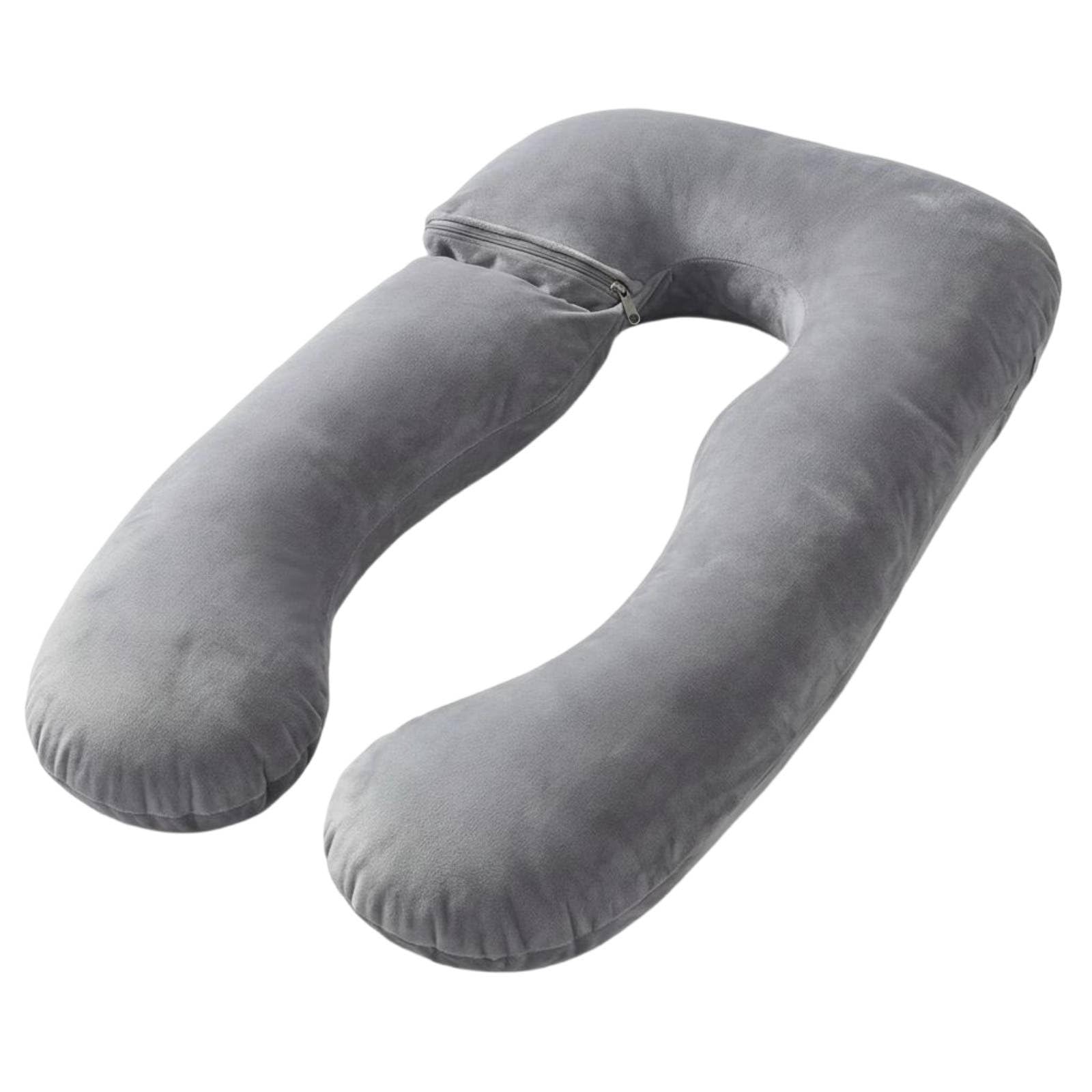 Sharplace Schwangerschaftskissen Umarmungskissen Ganzkörperschlafkissen Ergonomisch Geformtes Stützkissen Und Pflegeleicht zu Reinigen für Rückenunterstützung Seitenschläfer Sofa