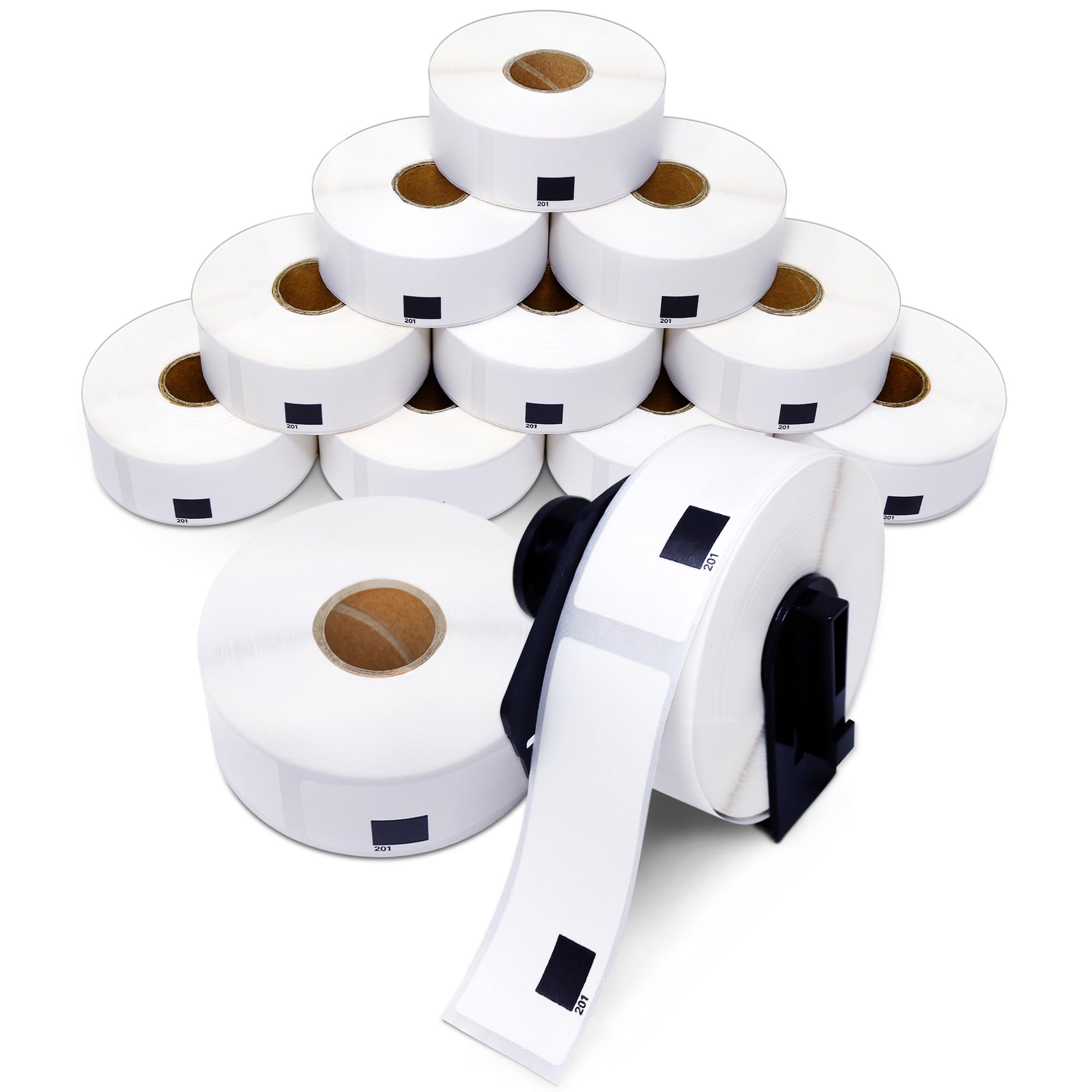 Aegis Adhesives - 29 x 62 mm (1.1 x 2.4 in) Replacement for Brother DK-11209 (12 Rolls, 1 Frame) Direct Thermal Address and Barcode Labels - Compatible with QL Label Printers