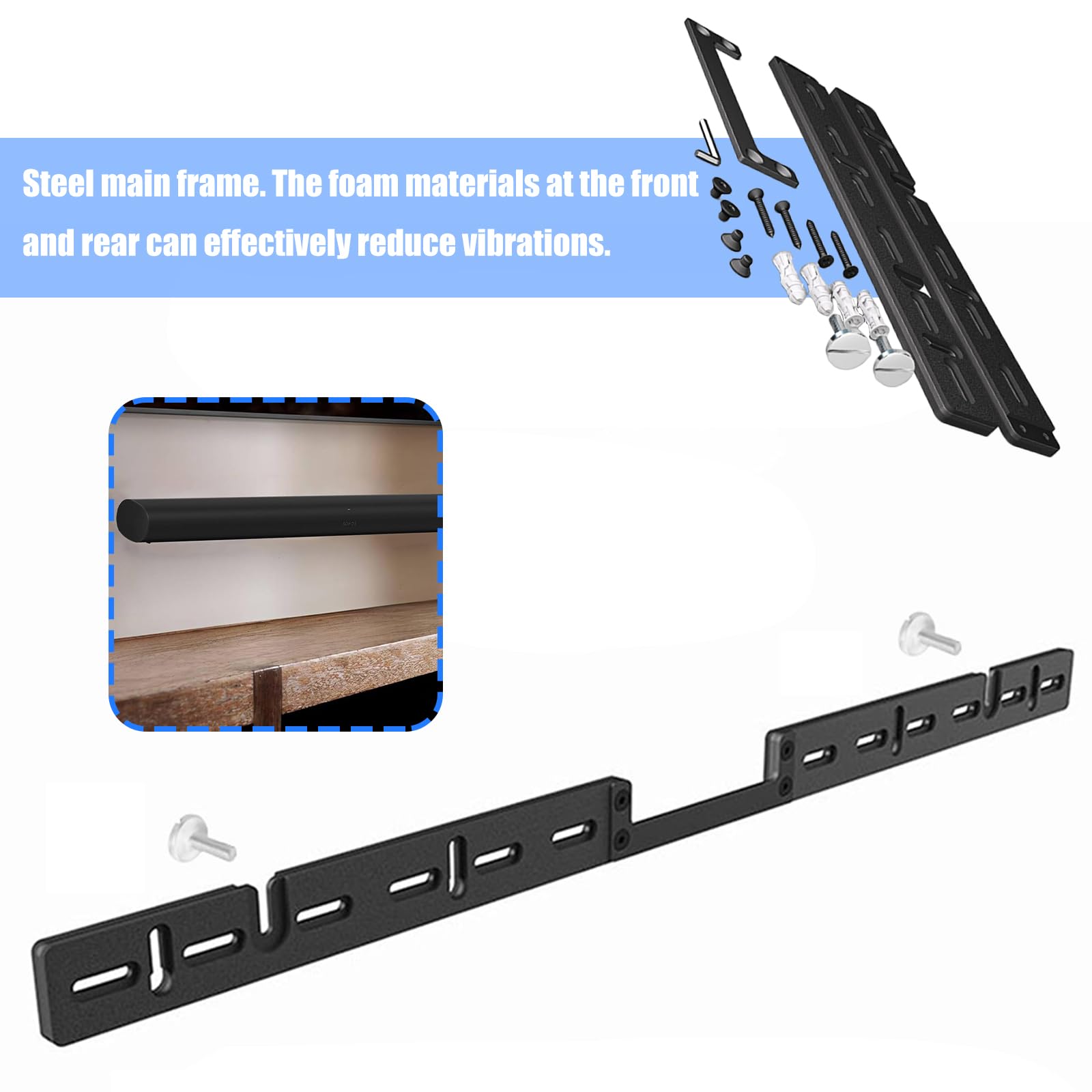 Generisch Soundbar Halterung mit Anti Shock Design, Wandhalterung