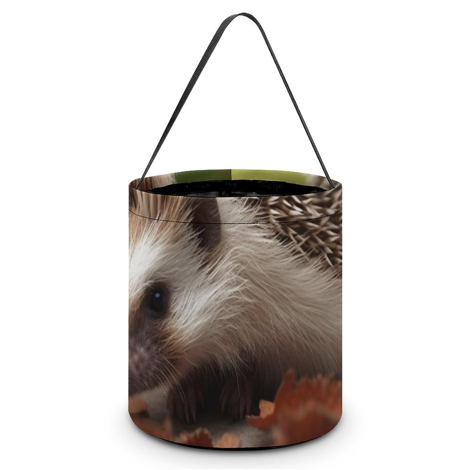 NTVOWPZO Halloween Candy Bucket Hedgehog Trick Or Treat Bags Halloween Candy Tote Bag with Handles Reusable Candy Baskets for Halloween Party Supplies Favors Gift Bags
