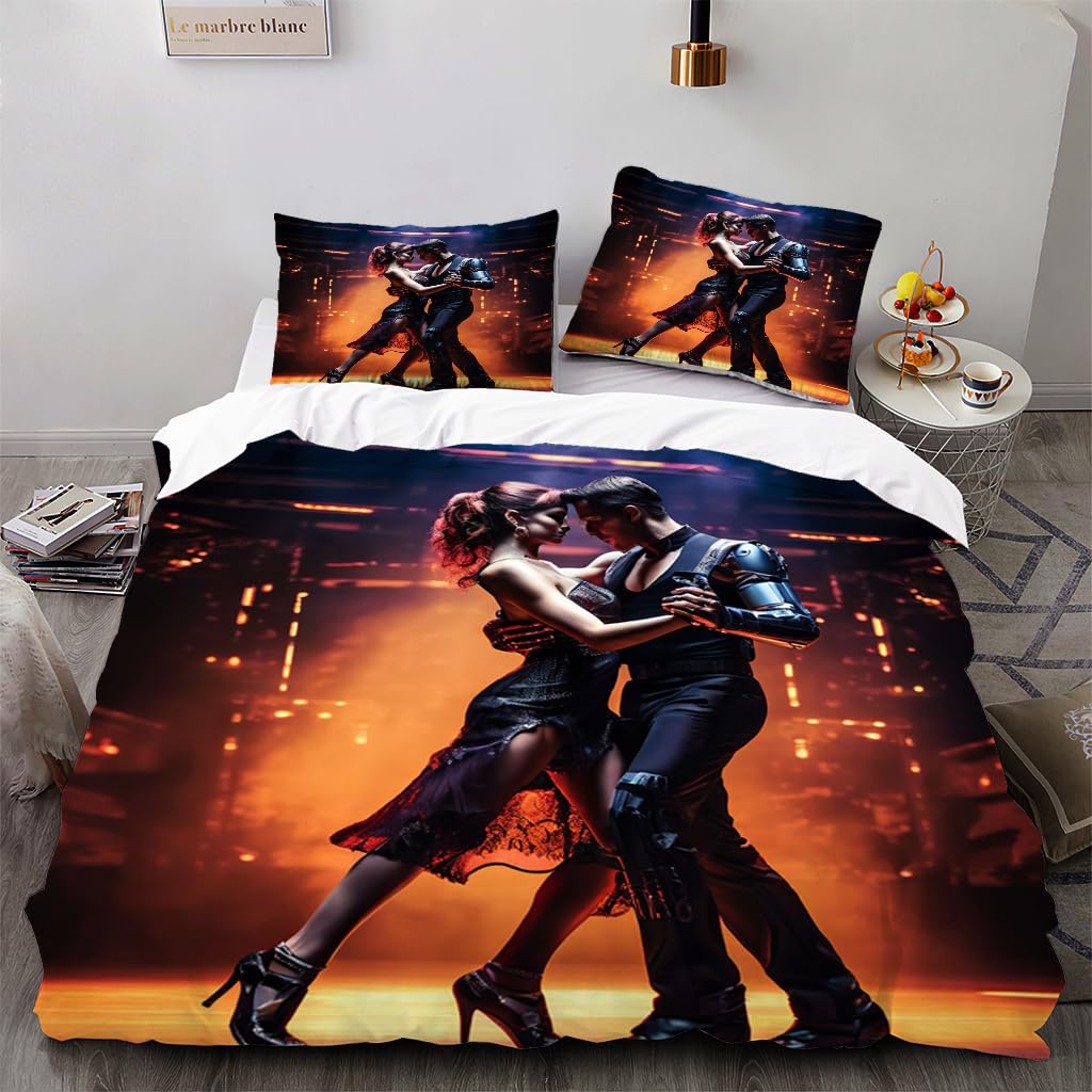 Parure de lit 140x200 housse de couette tango enfant et ado motif #10