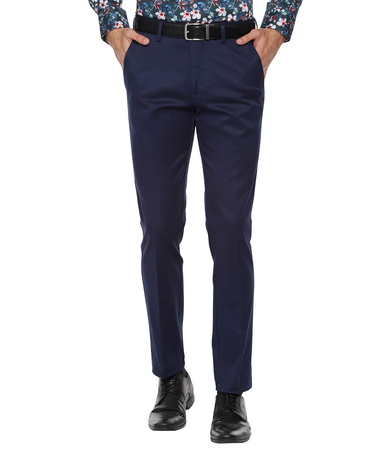 Haoser Slim fit Formal Trousers for Men,Mens Black Formal Pants (28 (Waist 28-29 Inch)