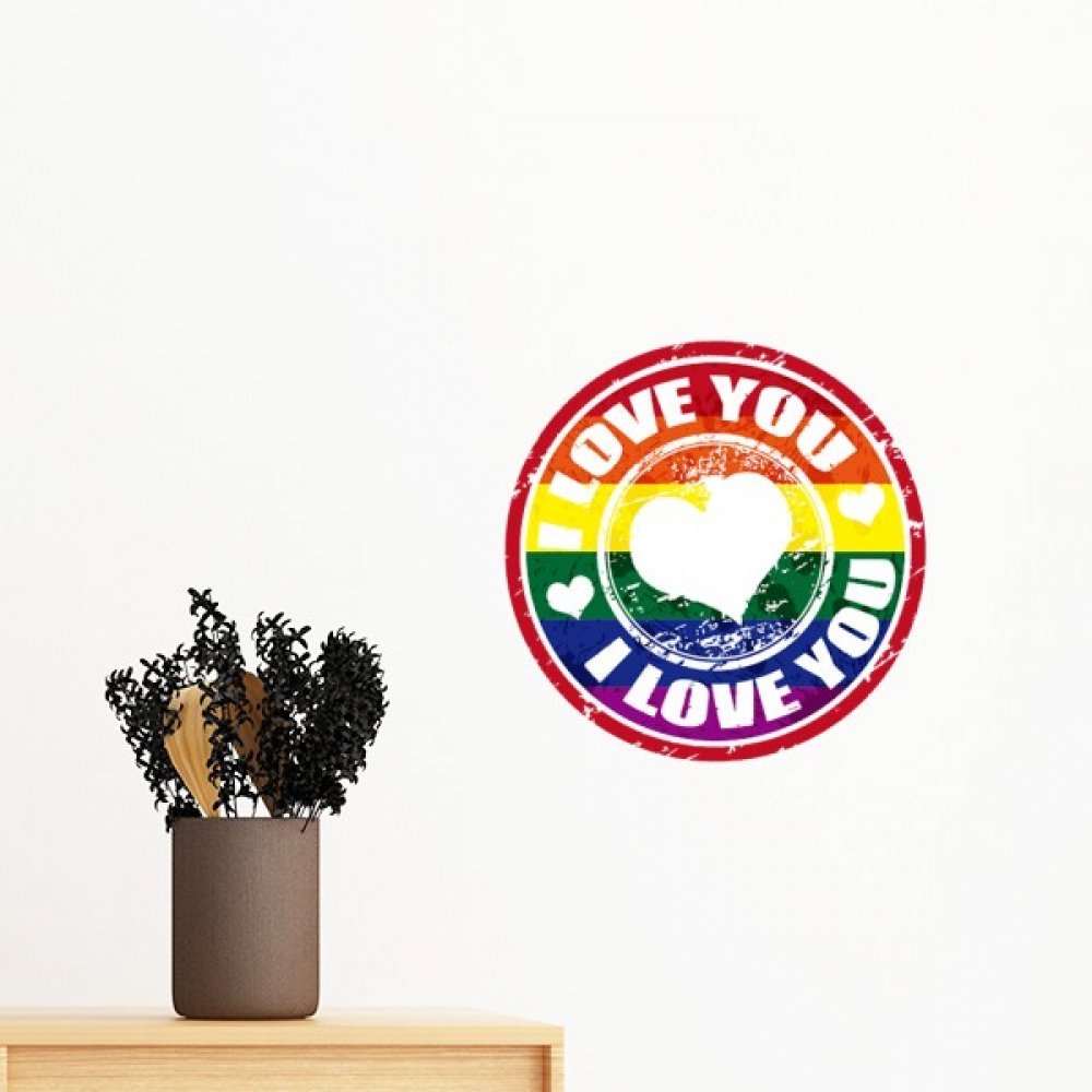 Sticker LGBT Arc-en-ciel pour une chambre lumineuse et inclusive