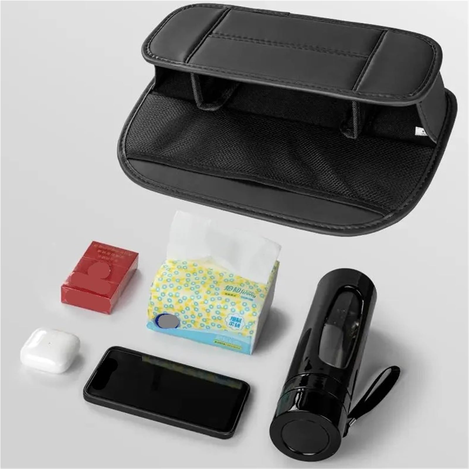 Organizador Asiento Coche Bolsa de Almacenamiento de Asiento de Coche, Caja de Almacenamiento Multifuncional portátil for organización de Almacenamiento, 2 uds. para Almacenamiento(Red)