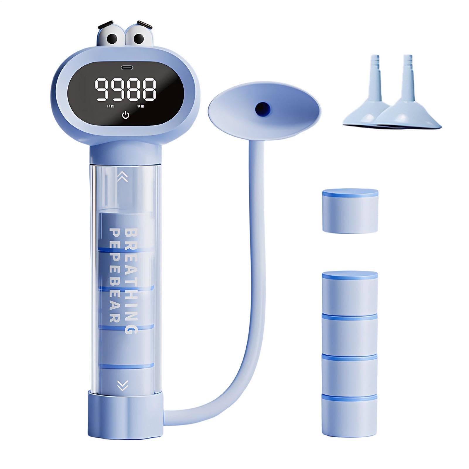 Spiromètre d'exercice Pulmonaire | Spiromètre Portable Équipement de Fitness - Entraîneur Respiratoire | pour Adolescents Garçons Maison Extérieur École Fitness Sports