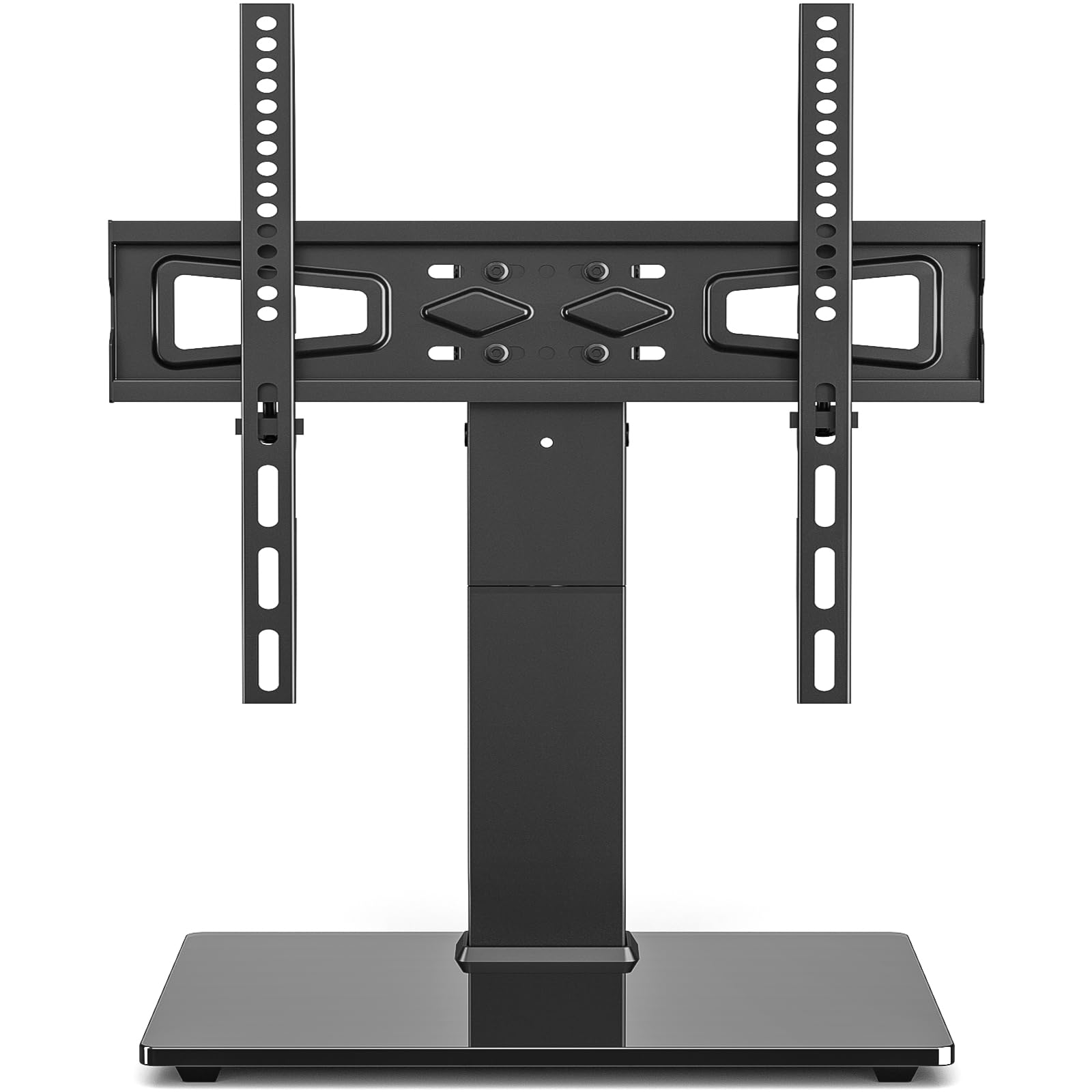 Supporto TV da Tavolo 5Rcom per TV 32-70 Pollici, Portata 40KG, Base in Vetro Temperato Regolabile in Altezza, Supporto Universale per Soggiorno/Camera, VESA Max 400x400mm