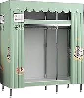 Vista 16 de large closets Portable Wardrobe Closet Thickened Steel Pipe Clothes Closet Saves Space Closets for Bedroom 145cm/165cm/201cm Cloth Closet