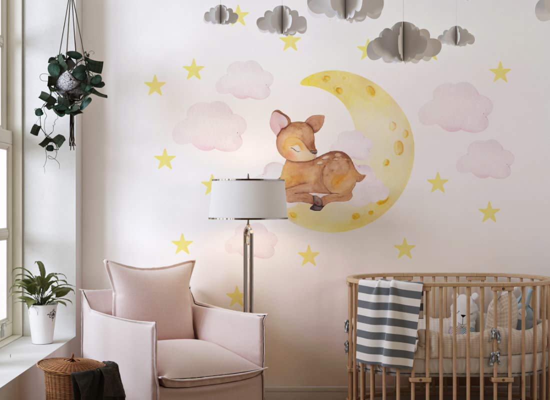 os2993 - Adesivo da parete per cameretta dei bambini, 220 x 180 cm