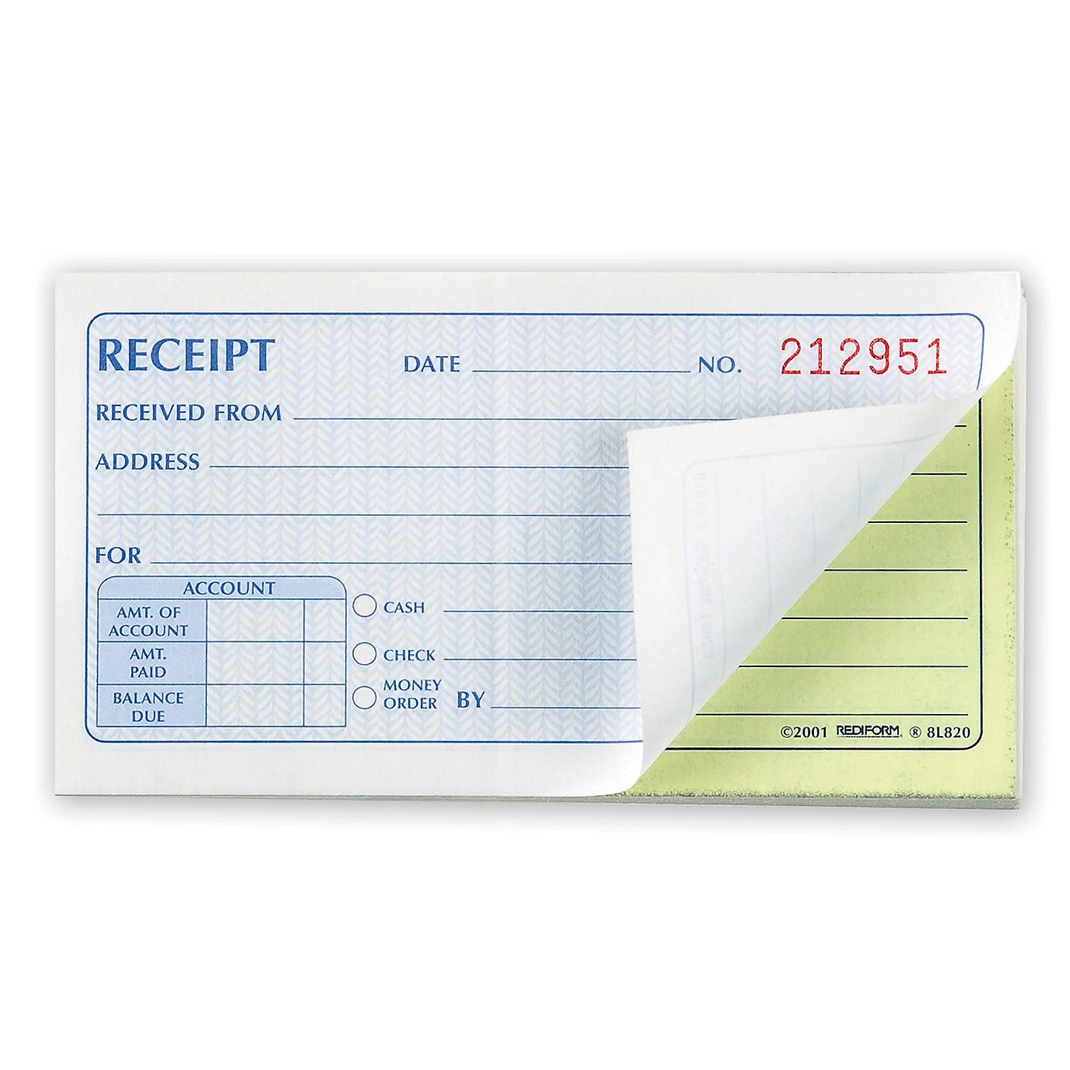 Amazon | Rediform マネーレシートブック 2.75インチ x 5.6