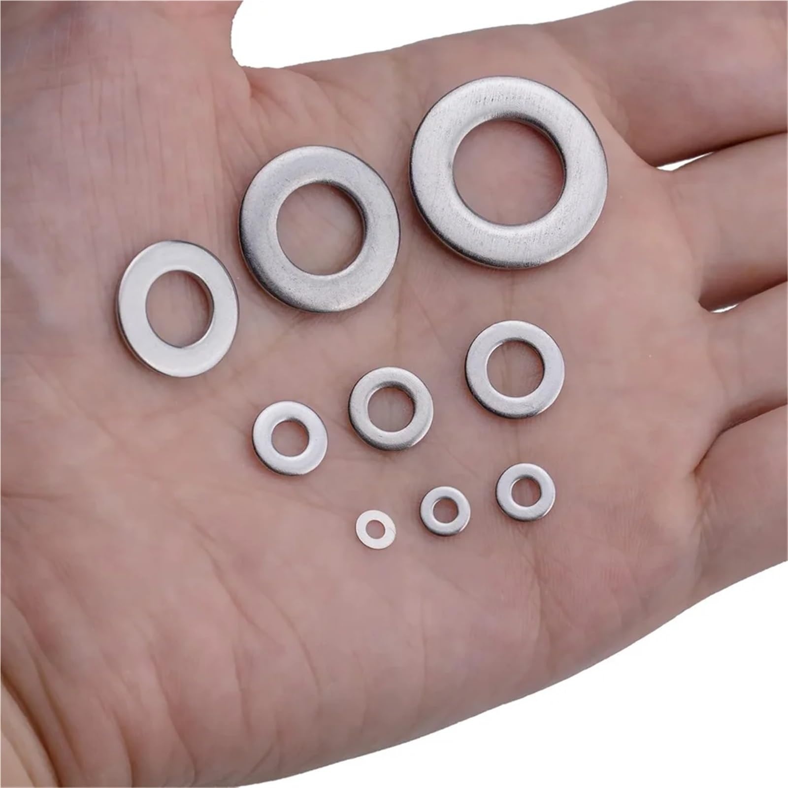 Assortiment de rondelles plates en acier inoxydable 580, 304 pièces, ensemble d'assortiment, bague d'étanchéité, fixation joint, entretoise ronde, Kit à vis métal Pour Vis Et éCrous