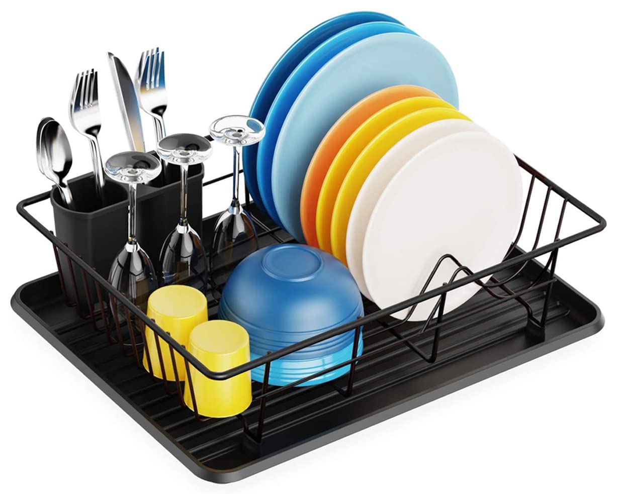 Buy Dish Drying Rack, Dish Drying Stand, Small Dish Rack, Black Dish