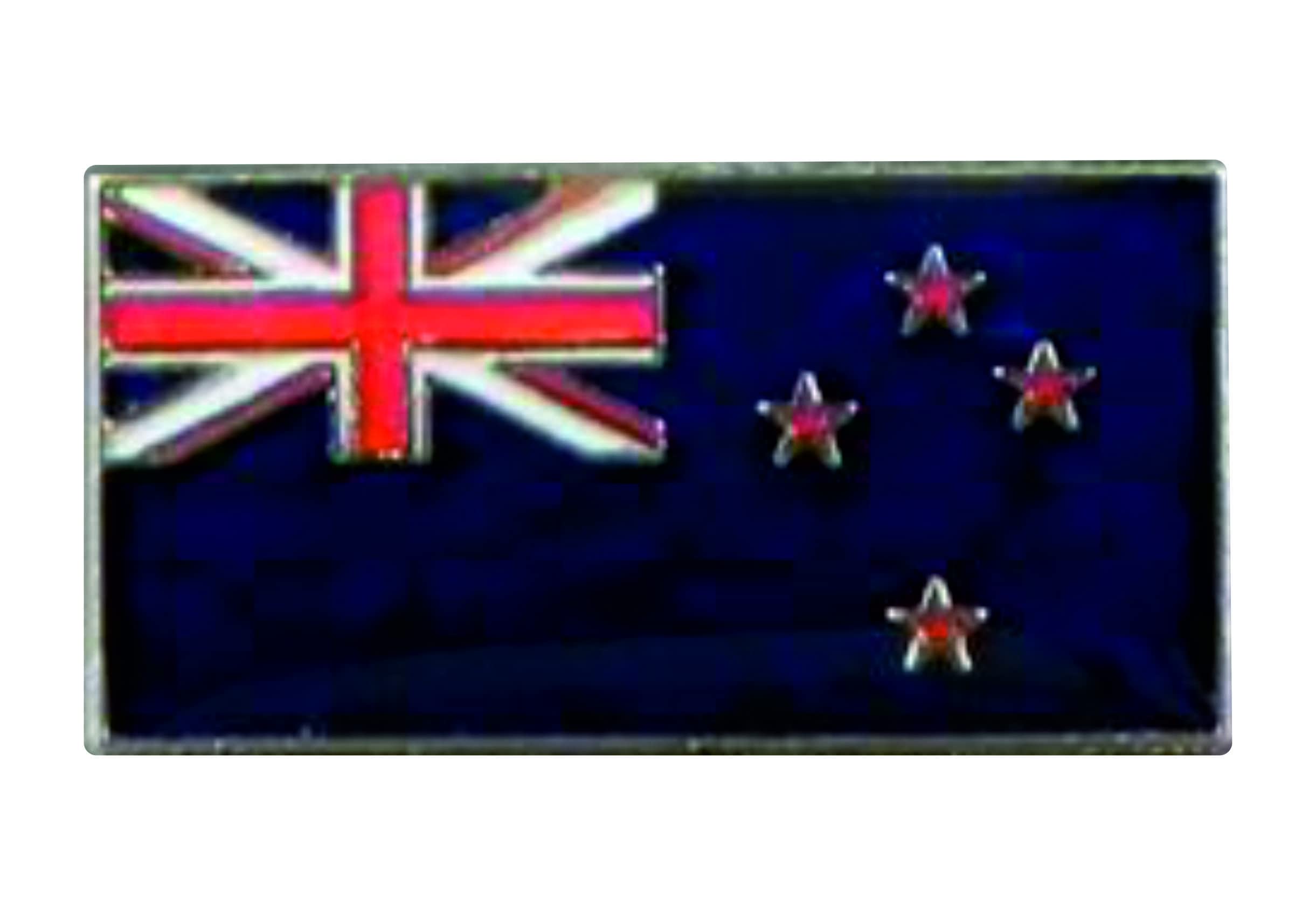 Mainly Metal Multi-Coloured Metal Enamel Pin Badge New Zealand National Flag